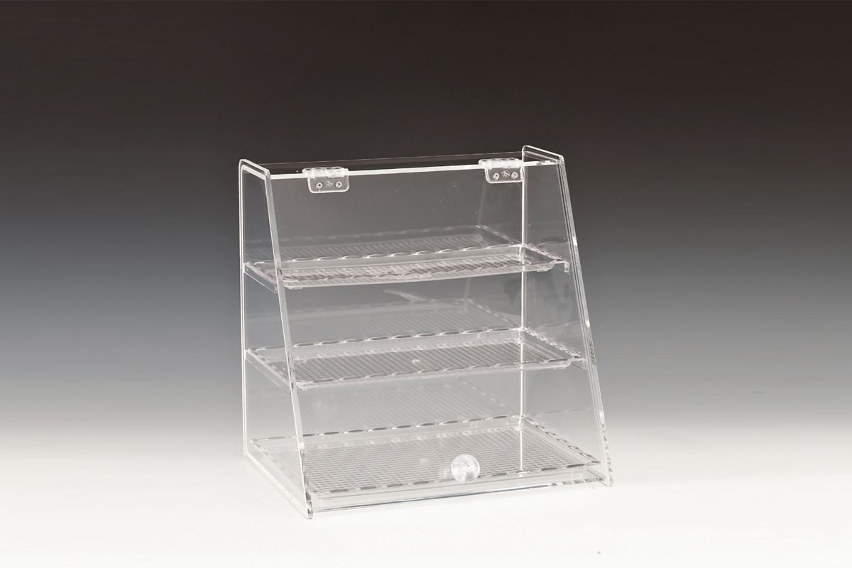 Polycarbonat Tepsili Teşhir Standı