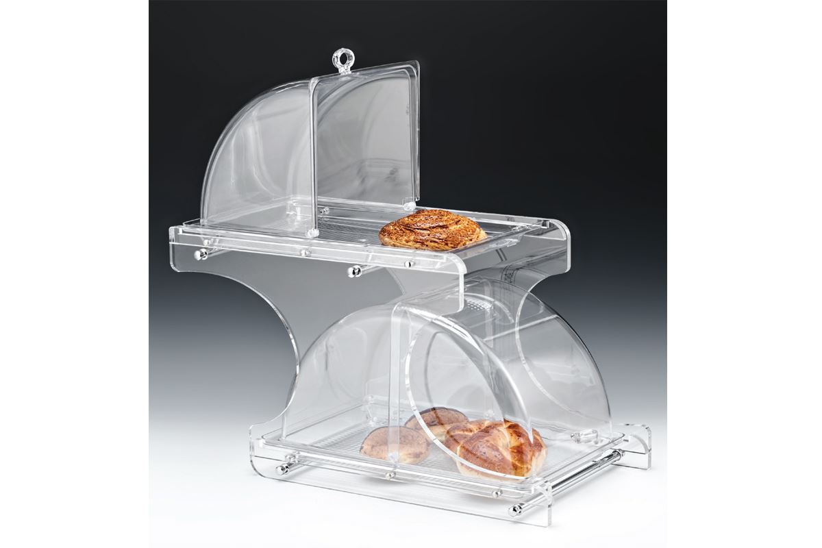Polycarbonat Tepsili Teşhir Standı